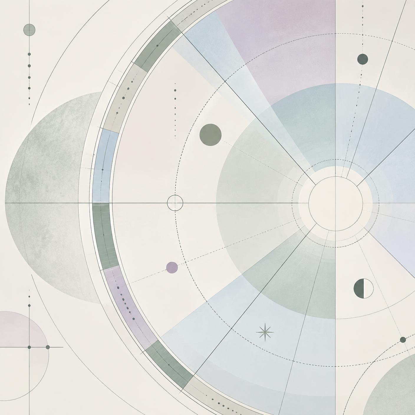 Abstracte geboortechart als strategische blauwdruk